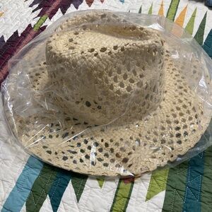 Stylish Cream Straw Hat
